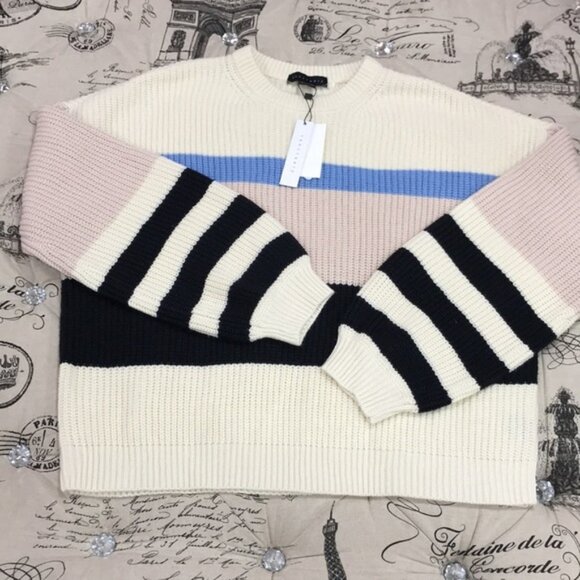 Sanctuary Playful Striped Sweater Moonstone - Picture 4 of 5